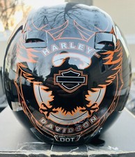 NUEVO Casco De Colección 05’ Harley Davidson Force Ultra Jet Cara Abierta/Talla Pequeña/