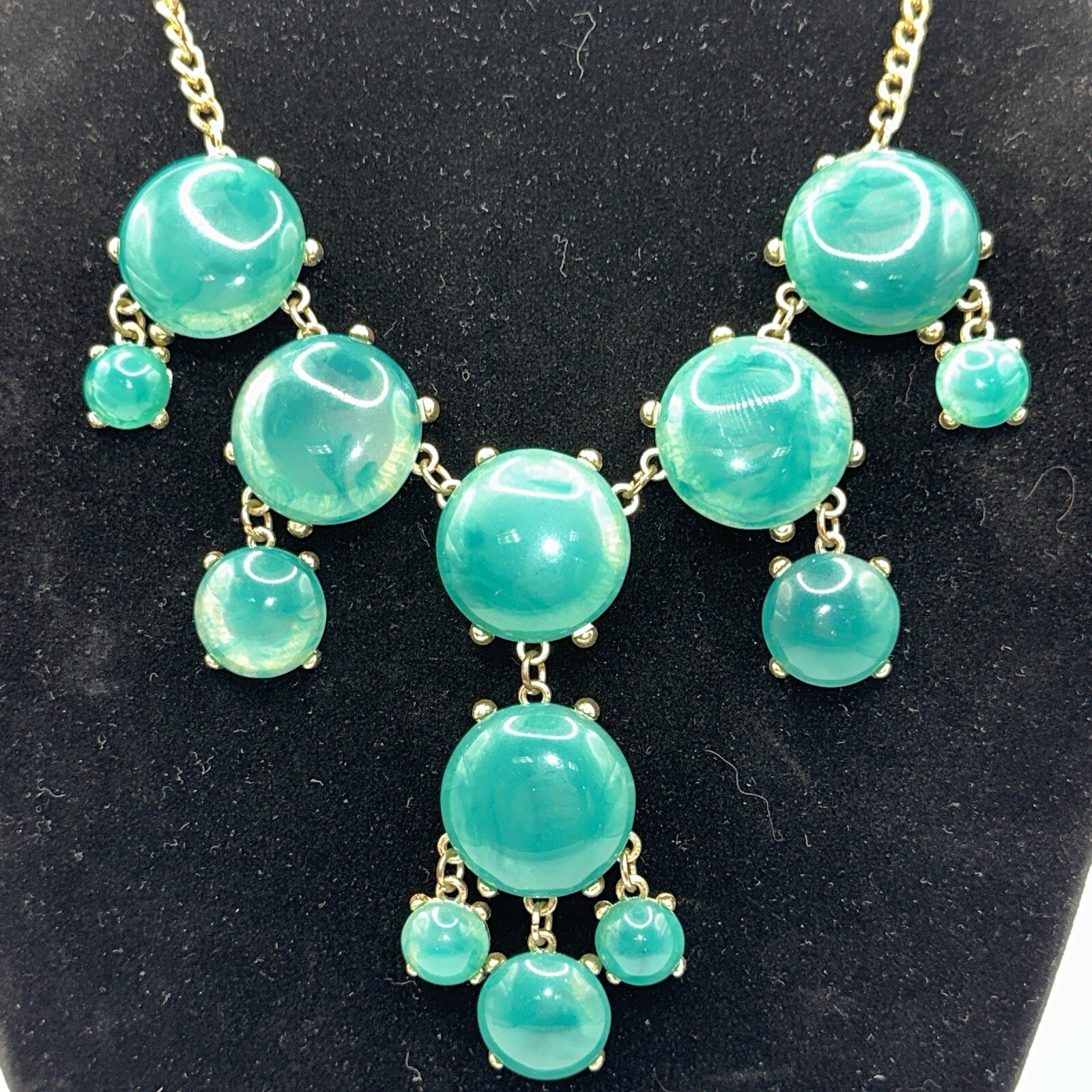 Dramatic Gold Toned Chunky 22” Statement Necklace… - image 4