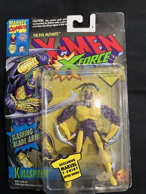 TOY BIZ MARVEL COMICS 1994 X-MEN X-FORCE KILLSPREE  ACTION FIGURE vintage As Pic