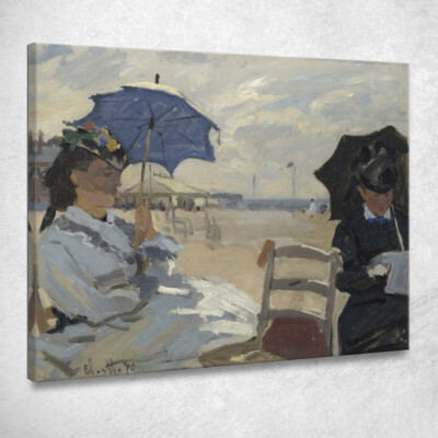 La Spiaggia Di Trouville Claude Monet, mnt172 Gemälde auf Leinwand gedruckt
