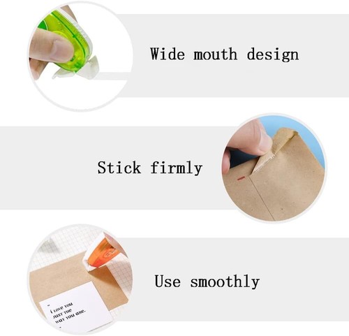 6Pcs Glue Roller Double Sided Tape for DIY Craft Card Photo Album Journal 8m*8mm - Picture 12 of 17