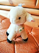 Plüsch Kuschel Tier kleines Schaf -Pure wool- wolle alt