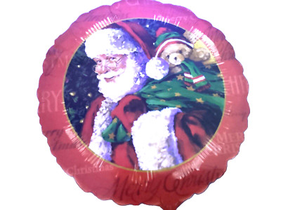 Folienballon Anagramm rund 18 Zoll - Weihnachtsmann #118560