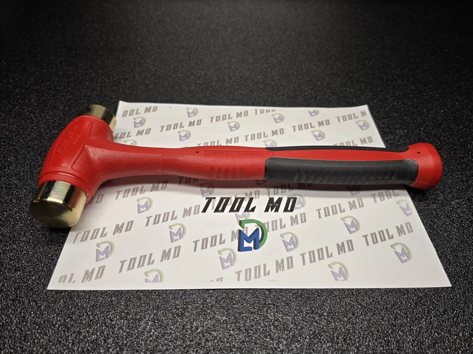 Herramientas Snap-on EE. UU. NUEVO 32 oz/907 g agarre suave punta bronce martillo HBBT32 Foto 3 de 4