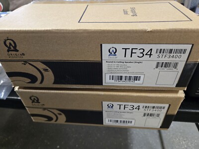 (2) Origin Acoustics in-ceiling speakers TF34 *NEW SEALED*