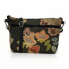 DANNY K Beverly Hills Floral Tapestry Adjustable Crossbody Made In USA Purse