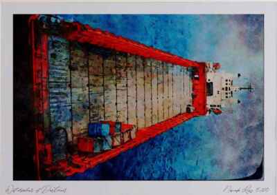 794012 Offshore Versorgungsschiff _Skanki Hav_, Aquarellbild norwegischer Sektor