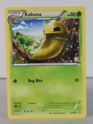 Kakuna - XY Primal Clash - 2/160 - Pokemon TCG - Reverse holo/non - Uncommon - Picture 18 of 26