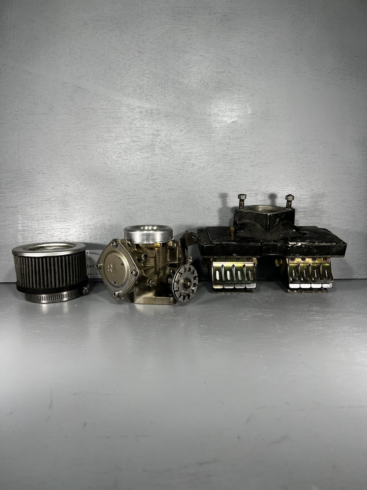 Mikuni 48mm Carb Yamaha Superjet 701 61X Jet Ski Flame Arrestor Manifold Reeds