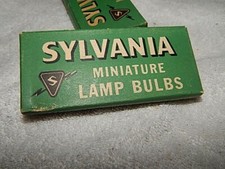 2 boxes 20 bulbs -VINTAGE SYLVANIA MINIATURE LAMP BULBS  48   2V    .6A