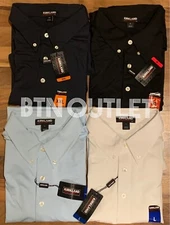 Kirkland Signature Men's M-XXL Performance Active Polo Shirt Top Wicking Stretch
