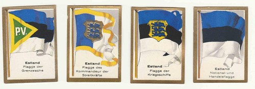 Constantin Dresden Cigaretten - Bandiere BALTICHE Figurine anni '30 - Foto 2 di 4