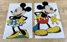 Vintage Cardboard Die Cut Micke Mouse Minnie Mouse Walt Disney