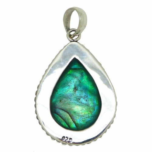 Sterling Silber 925 Bali Träne Anhänger mit Abalone Muschel von Bali Designs - Bild 3 von 7