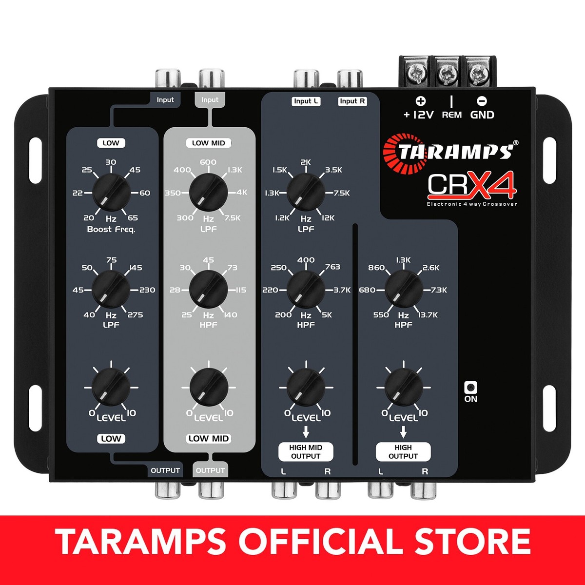 Taramps Crossover CRX 4 Electronic 4 Way Crossover 4