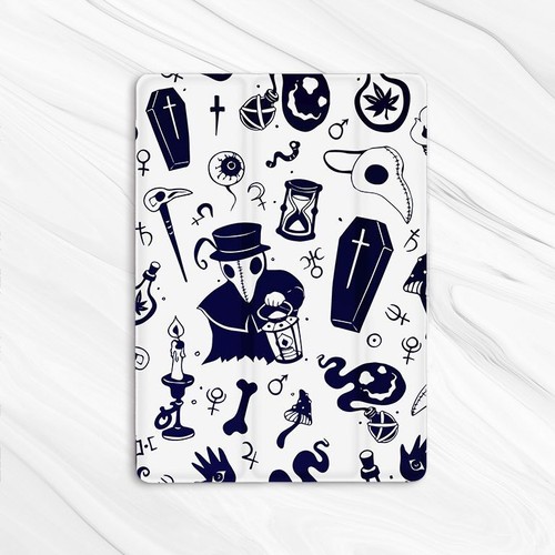 Medieval Plague Doctor Horror Case For iPad 10.2 Air 3 4 5 Pro 9.7 11 12.9 Mini - Picture 6 of 6