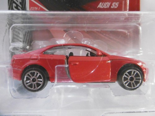 AUDI S5 rouge ech 1/64 MAJORETTE métal neuf blister non ouvert réf 237H - Photo 2/5