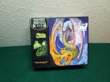 FANTASY PUZZLE 500pc glows-in-the-dark FIRE DRAGON, New, sealed