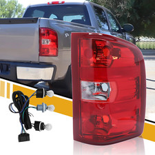 Tail Light Assembly Compatible with Chevy Silverado 07-13 1500  07-14 2500 HD 3