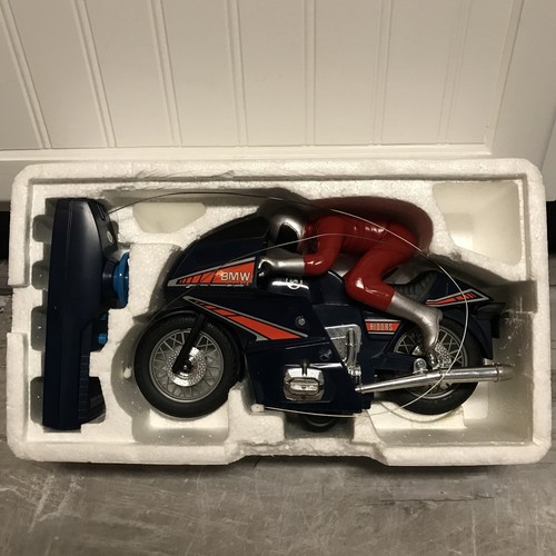 Radio Shack 1980 Nikko Japan 1/8 scale BMW Rider Toy Motorcycle RC R100RS - Picture 5 of 12