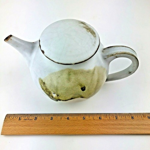 Mid Century Modern Richardson Tea Pot Signed Art Pottery Hand Made MCM Decor Vtg - Picture 3 of 11