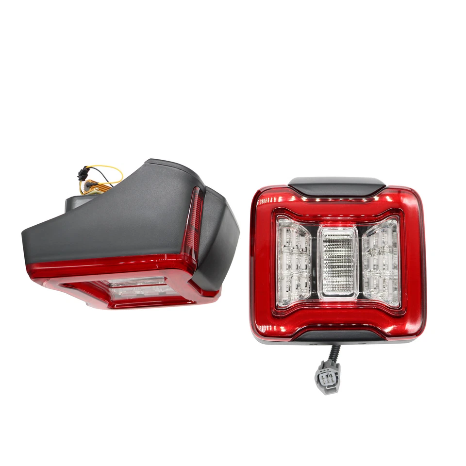Par para 2007-2018 Jeep Wrangler JK LED lanternas traseiras de freio traseiro lâmpadas de seta - Imagem 4 de 4