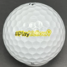Play Yellow Logo Golf Ball (1) TaylorMade TP5x Pre-Owned