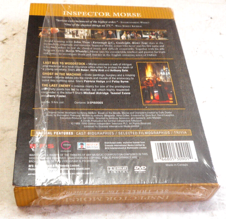 (未使用･未開封品)Inspector Morse Set Three: The Last Enemy [DVD] Inspector Morse: Set Three - The Last Enemy (DVD, 2011, 3