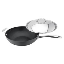 Stellar Wok with Lid - Element Range, 30cm, Hard Anodised Non-Stick for all Hobs