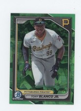 2024 Bowman Chrome Tony Blanco Jr Green Refractor  22/99 Pirates Rookie RC