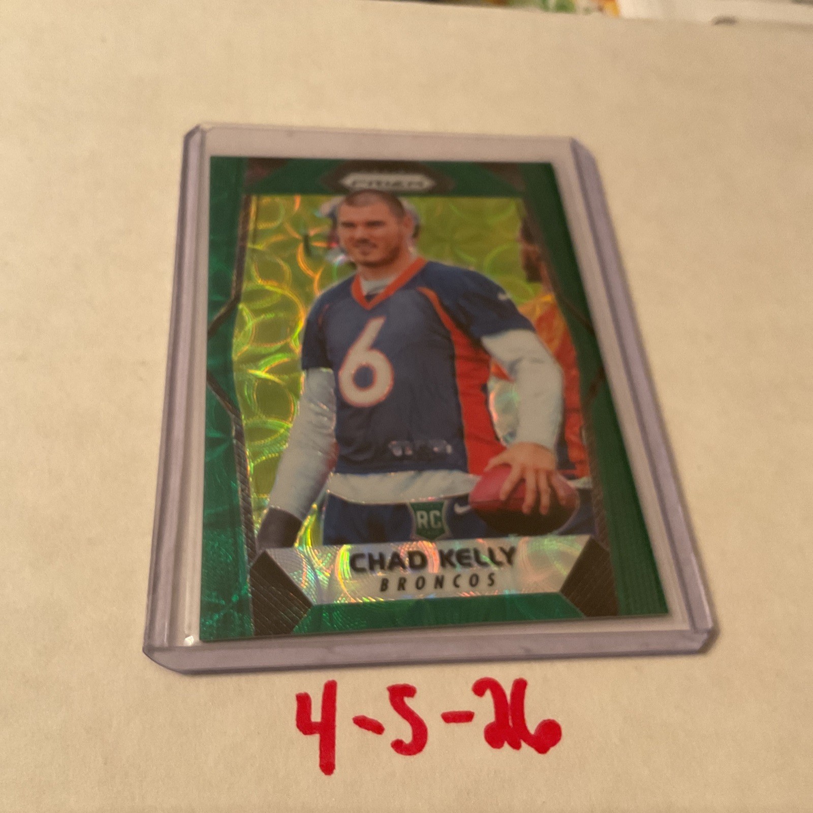 Chad Kelly Panini Prizm #232 Green Scope