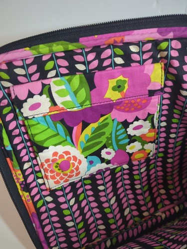 Vera Bradley VaVa Bloom Laptoptasche Reißverschluss gesteppt geblümt - Bild 5 von 8