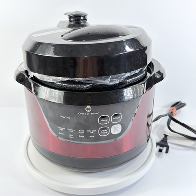 #ad #ad NEW Cook’s Essentials 2 Qt Digital Pressure Cooker Model 822 600W Black Red $54.95