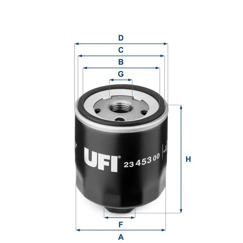 UFI Filters, Oil Filter 23.453.00 | Replacement Filter, Suitable for Cars, Applicable to Various Models of Audi, Seat, skoda and Volkswagen - Image 2