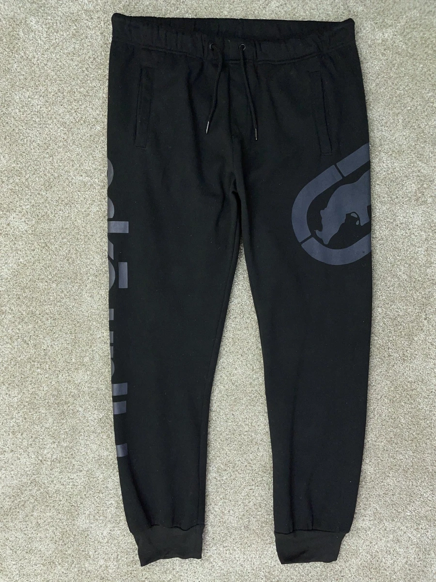 Ecko Uomo Pantaloni Da Jogging In Cotone Firmato - Nero, Blu, Grigio (Taglia S)