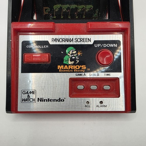 1983 Nintendo Game & Watch Panorama Mario's Bombs Away Tested Vintage - Picture 4 of 9
