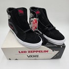 Vans Sk8-Hi Led Zeppelin 50th Anniversary Black White Sneakers Men's 11