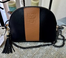 MCM Pouch Leather Converted In Crossbody NEW