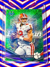 2022 Bowman Best University Cade Klubnik Green Mini Diamond /99 Clemson Tigers