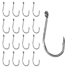 80Pcs Bait Holder Fishing Hook, Double Barbed Fishing Hooks, 5#, Black