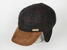 Vintage Woolrich Buffalo Plaid Wool Hunting Hat Trapper Cap Ear Flaps Multicolor