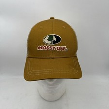 Mossy Oak Tan Trucker Hat Cap Mesh Adjustable Snap Back