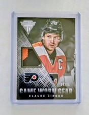 2013-14 Titanium Claude Giroux Game Worn Gear 3 Color Patch #/25