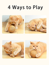 10CMCat Scratching Ball Kitten Sisal Rope Grinding Paws Claw Interactive Pet Toy