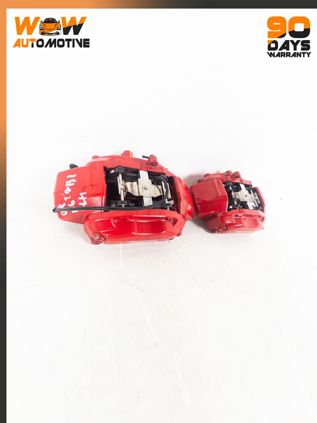 03-16 MASERATI GRANTURISMO FRONT RIGHT LEFT BRAKE CALIPER ASSEMBLY RED SET OEM