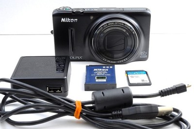 [NEAR MINT] Nikon Coolpix S9500 Compact Digital Camera Black  English from Japan