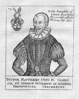 Matthäus Cuno Frankfurt Kupferstich Portrait engraving 1720