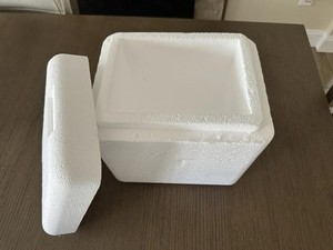 Insulated Styrofoam shipping cooler foam container 