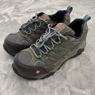 Merrell Moab Vertex Vent Composite Toe Women 9 M Work Shoes Pewter J11582
