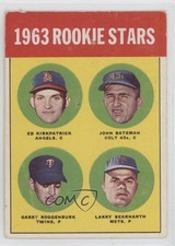 1963 Topps Rookie Stars Ed Kirkpatrick John Bateman Garry Roggenburk #386 5p5